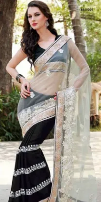 Picture of indian women bollywood designer sari georgette net styl