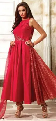 Picture of modest maxi gown long oneshoulder formal evening party 