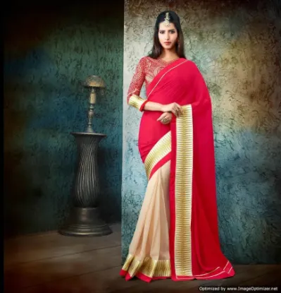 Picture of maroon silk cottonsaree grand jari pallu work silk sar,