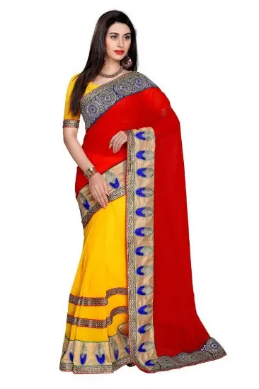 Picture of maroon silk womens big border kotta silk saree grand p,