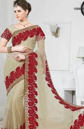 Picture of modest maxi gown bridal wedding saree indian designer e