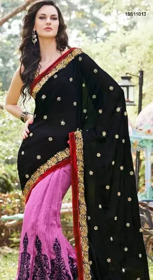 Picture of modest maxi gown designer sari indian saree ethnic boll