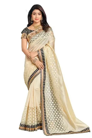 Picture of modest maxi gown georgette silk nylon net sari bollywoo