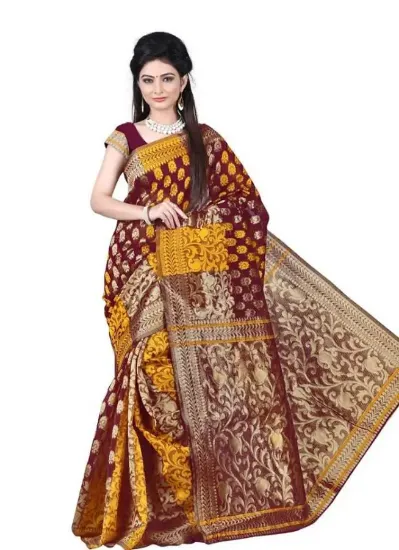 Picture of modest maxi gown handcrafted heavy designer saree styli