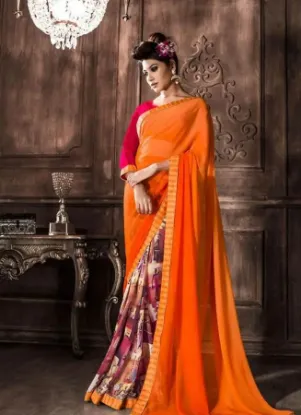 Picture of modest maxi gown indian bhagalpuri silk saree with kant