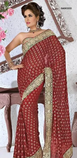 Picture of modest maxi gown indian bollywood party wear saree paki