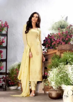 Picture of modest maxi gown yellow peekaboo embroideredneck lace t