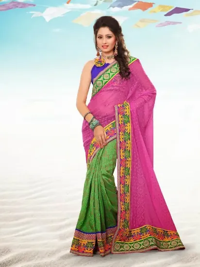 Picture of modest maxi gown listing handmade indian saree pure cot