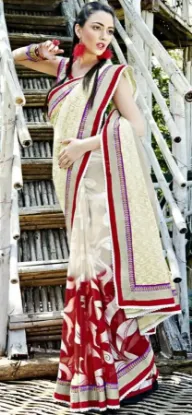 Picture of modest maxi gown listing handmade saree 100% pure cotto