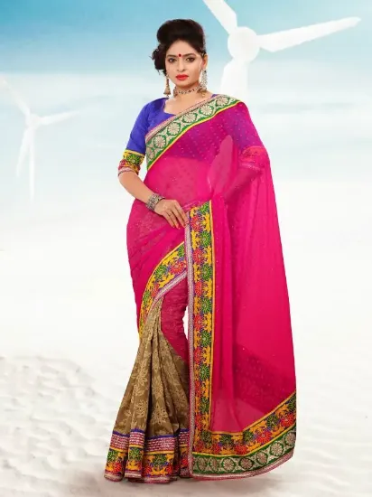 Picture of modest maxi gown listing handmade saree pure satin silk