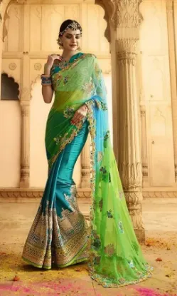 Picture of modest maxi gown listing handmade style indian saree pr