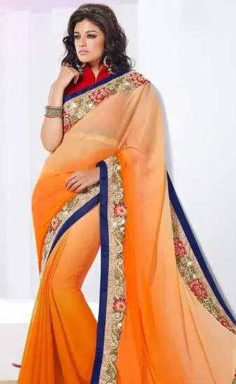 Picture of modest maxi gown listing indian silk saree grand pallu 