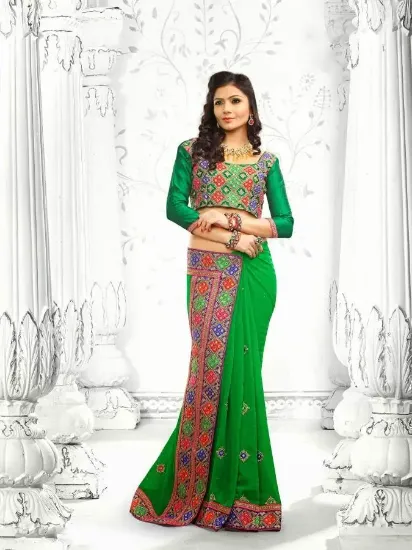 Picture of modest maxi gown listing indian traditional embellished