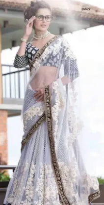 Picture of modest maxi gown listing indian traditional embellished