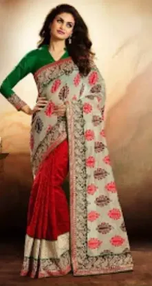 Picture of modest maxi gown listing indian traditional embellished