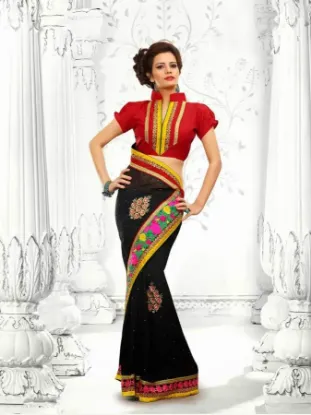 Picture of modest maxi gown listing indian traditional self design