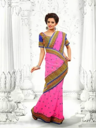 Picture of modest maxi gown listing indian traditional woven ikkat