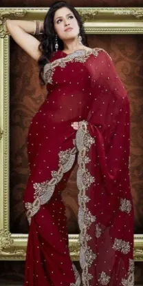 Picture of modest maxi gown listing lehenga bollywood designer sar