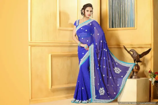 Picture of modest maxi gown listing multi soft silk saree grand pa