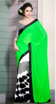 Picture of modest maxi gown listing sanskriti green saree pure cre