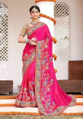 Picture of modest maxi gown look saree traditional designer bollyw