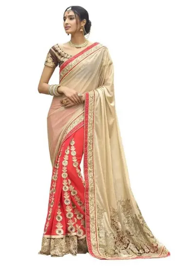 Picture of modest maxi gown saree traditional lycra duedrop silk f