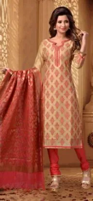 Picture of romantic blush pink bodysuits wedding dress organza ruf
