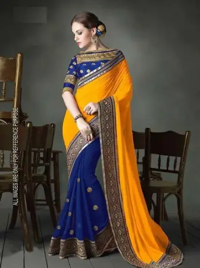 Picture of multi designer saree nice preeti look ethnic heavy ind,