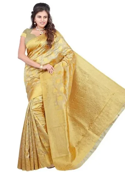 Picture of navy blue indian banarasi art silk saree sari party wea