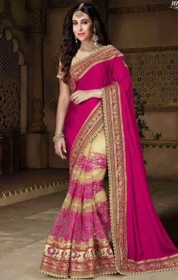 Picture of nice look saree ethnic bollywood wedding party wear am,