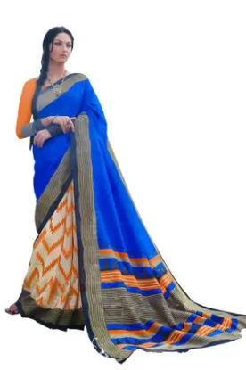 Picture of nice look saree ethnic bollywood wedding party wear dre