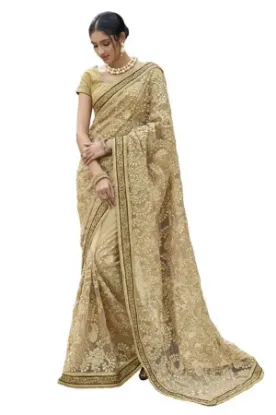 Picture of nice look saree pakistani ethnic wedding wear super sty