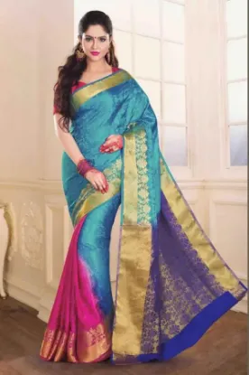 Picture of nice look saree pakistani indian ethnic designer thread