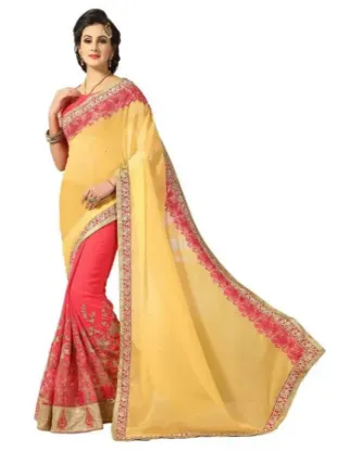 Picture of nylon net saree multi sequence stylist work gorgeous l,