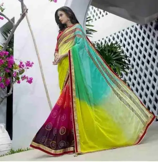 Picture of pack of indian traditional saree women party wear handm