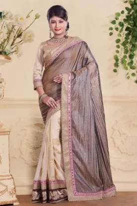 Picture of pakistani bollywood art silk saree indian festival wear