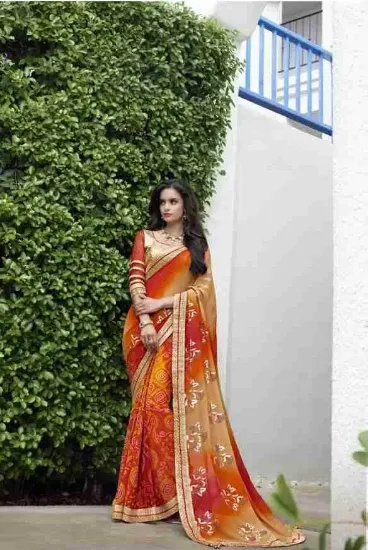 Picture of pakistani bollywood party wear sari indian ethnic desig