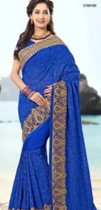 Picture of pakistani party wear wedding & bridal ethnic sari bolly