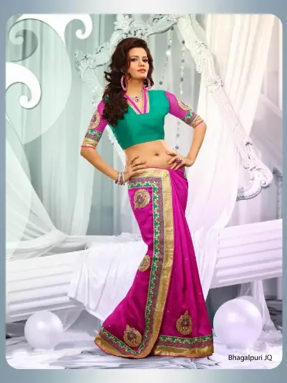 Picture of pakistani wedding party wear saree-indian bollywood des