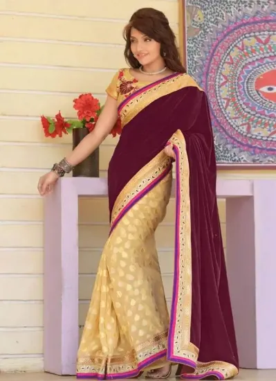 Picture of party wear sari wedding indian designer saree bollywood