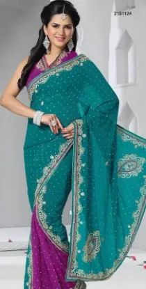 Picture of partywear designer sari festive gorgeous look saree wed