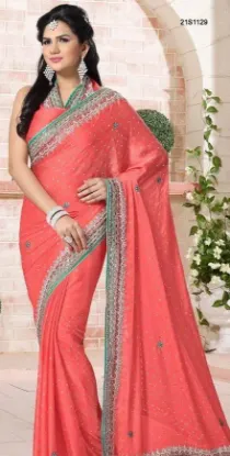 Picture of partywear saree indian pakistani stylish sari wedding d