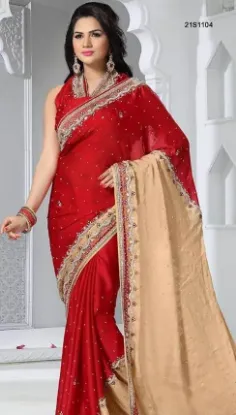 Picture of partywear saree reception bollywood indian designer sar