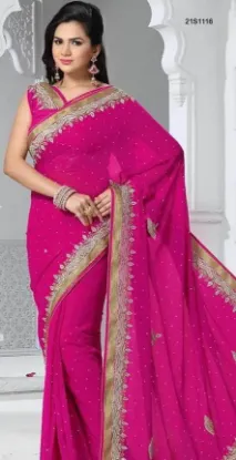 Picture of partywear saree wedding bollywood sari designer recepti