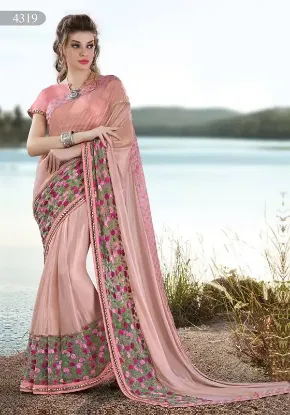 Picture of partywear sari heavy designer indian bollywood saree w,