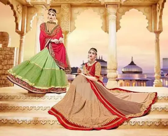 Picture of partywear wedding designer traditional saree indian pa,