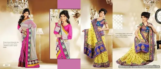 Picture of perfect womens perfect party wear look quality silk sar