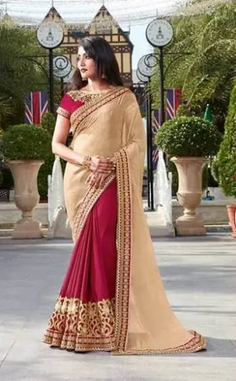 Picture of pink designer indian women ethnic beautiful party wear,