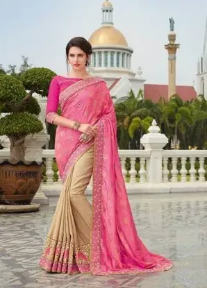 Picture of purple fancy south silk saree heavy silk saree grand p,