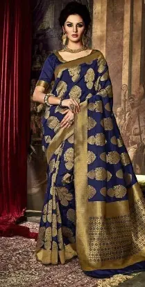 Picture of sanskriti handmade pure cotton batik cultural saree ora